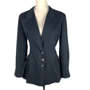 Vintage T R Bentley pinstriped peacoat
